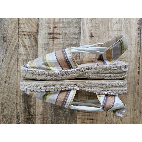 Eric Michael Espadrilles US 9 to 9.5 Striped EU 40 Bohemian Made in Spain - Picture 8 of 9